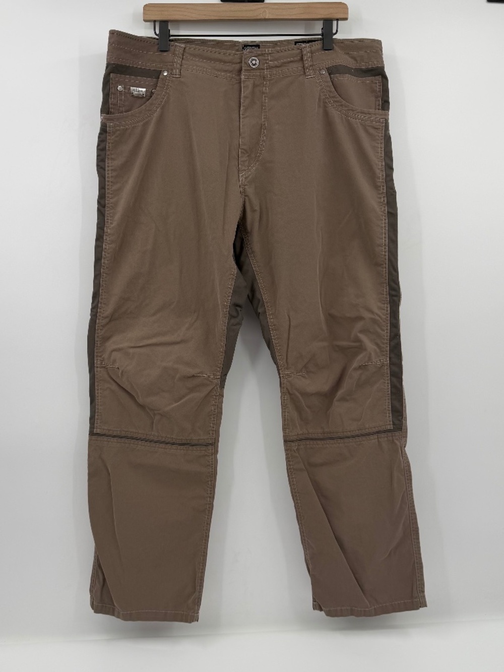 Kuhl Pants Men 38x30 Brown Lightweight Outdoor Nylon Blend Hiking Gorpcore